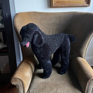Melissa & Doug Giant Plush Black Poodle Dog Stuffed Toy Life Size 22"